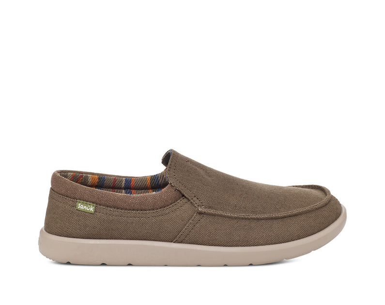 Sanuk Men's Ziggy - Dark Brown - 11