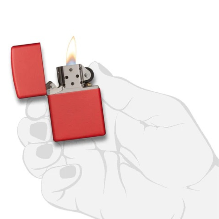 Zippo 233 Classic Red Matte Lighter