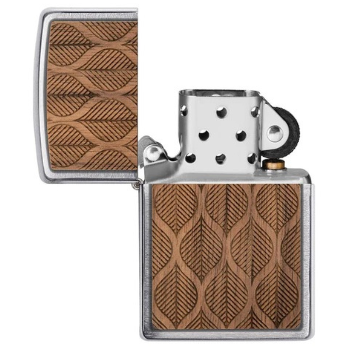 Zippo 49708 Woodchuck Walnut Leaves Lighter