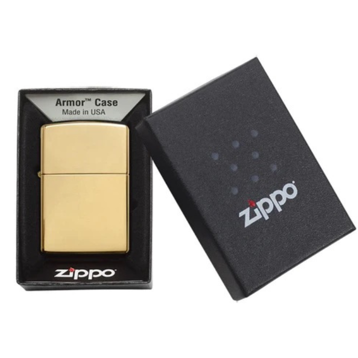 Zippo 169 High Polished Brass Armor Heavy Wall Lighter