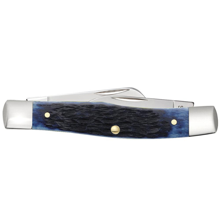 Case Navy Blue Bone Rogers Jig Medium Stockman