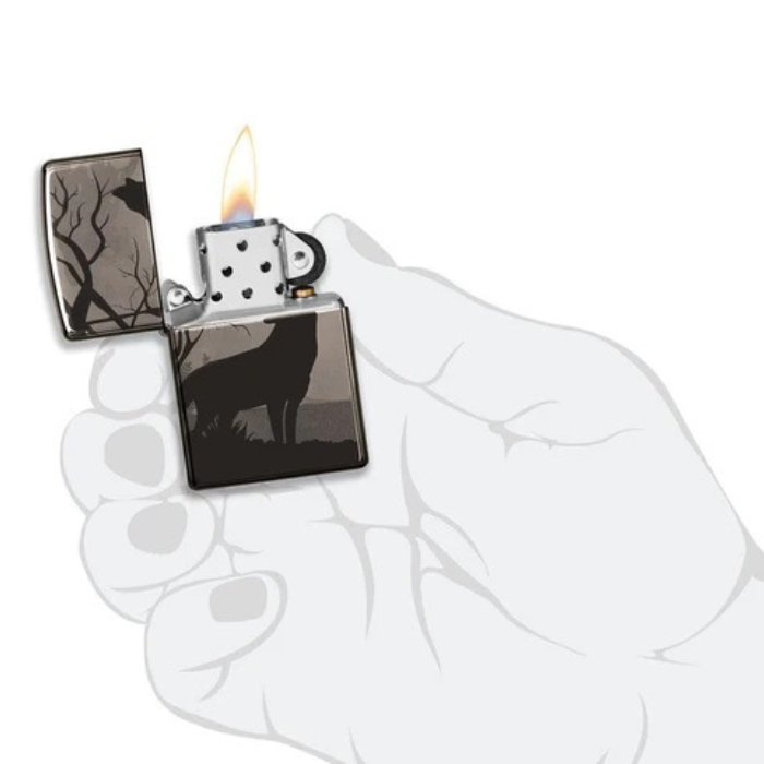 Zippo 49188 Wolves Design Lighter