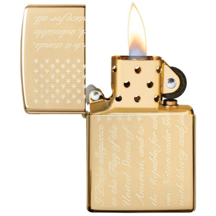 Zippo 49585 Pledge Of Allegiance Lighter