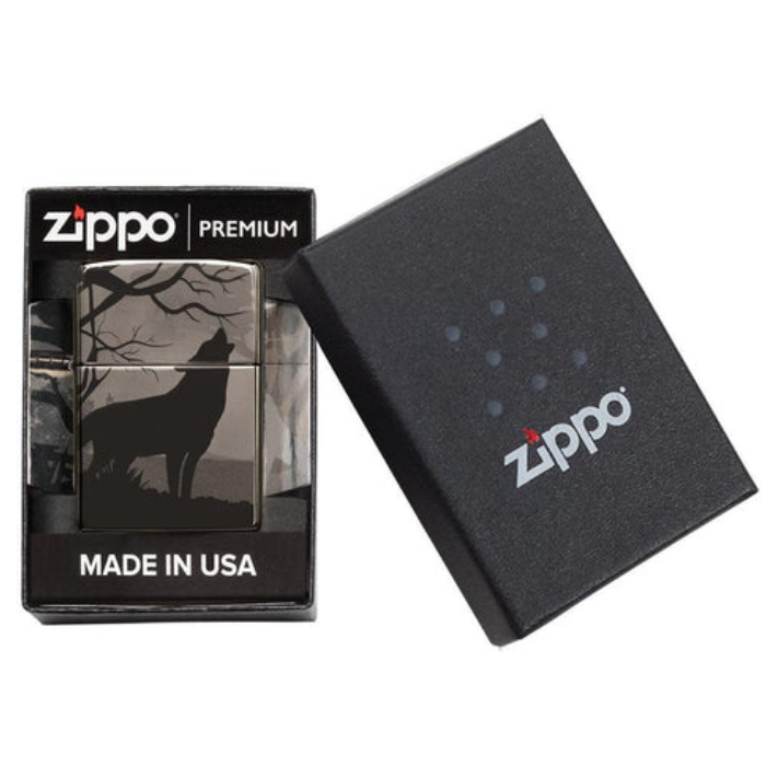 Zippo 49188 Wolves Design Lighter