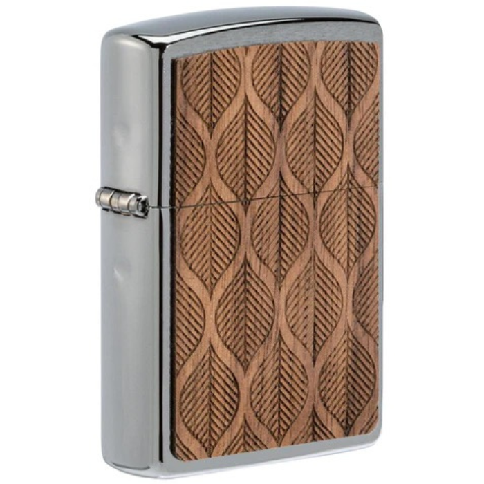 Zippo 49708 Woodchuck Walnut Leaves Lighter