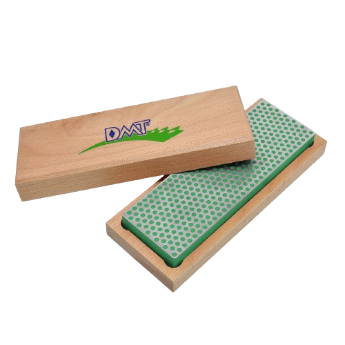 DMT Green 6-in. Diamond Whetstone Sharpener I Extra Fine with Hardwood Box