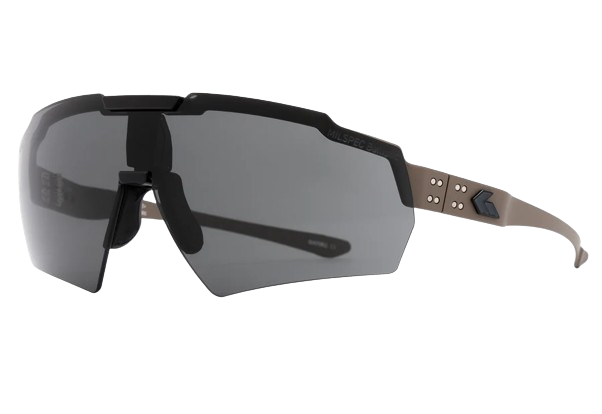 Gatorz Blastshield Tan Frame l Ballistic Smoke w/ Anti-Fog Lens