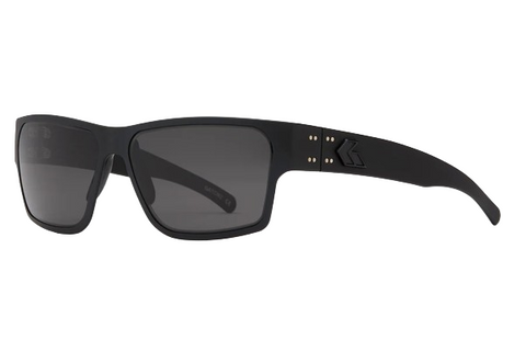 Gatorz Delta Black Frame l Smoke Polarized Lens