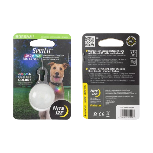 Nite Ize SpotLit Rechargeable Collar Light - Disc-O Tech