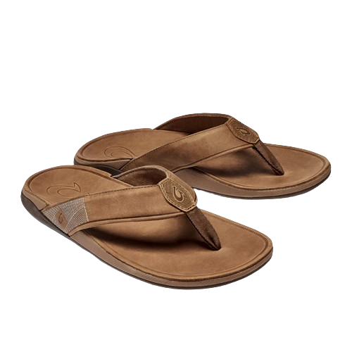 OluKai Men's Tuahine Waterproof Leather Sandals