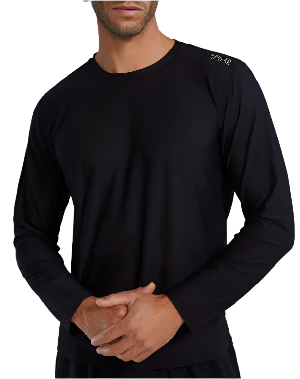 TYR Men's Airtec Long Sleeve Tee - Solid