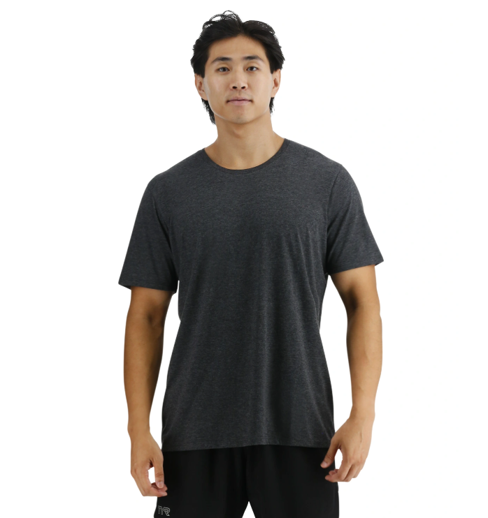 TYR Men's Ultrasoft Lightweight Tri Blend Tech Tee - Big Logo