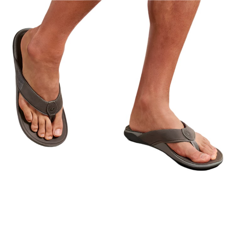 OluKai Men's Tuahine Waterproof Leather Sandals