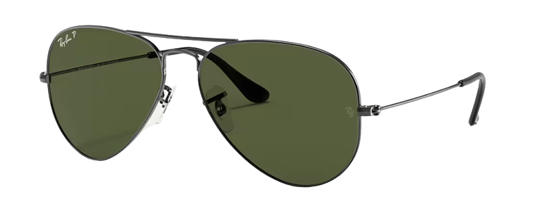 Ray-Ban RB3025 Aviator Large Metal Gunmetal | G-15 Green