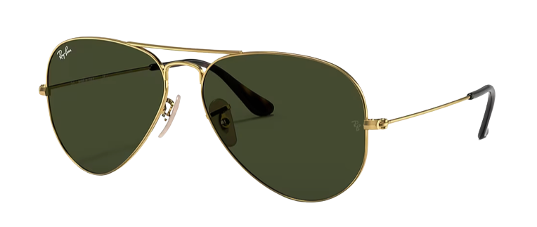 Ray-Ban RB3025 Aviator Large Metal Arista | G-15 Green