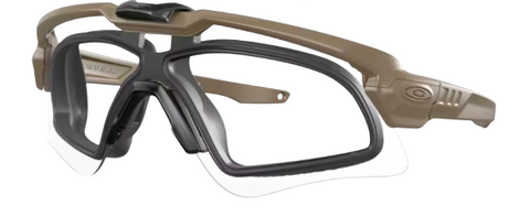 Oakley SI Ballistic M Frame ALPHA OO9296-1144 Terrain Tan Frame l Clear Lens l Grey Lens l Prizm TR45 Lens l Prizm TR45 Lens