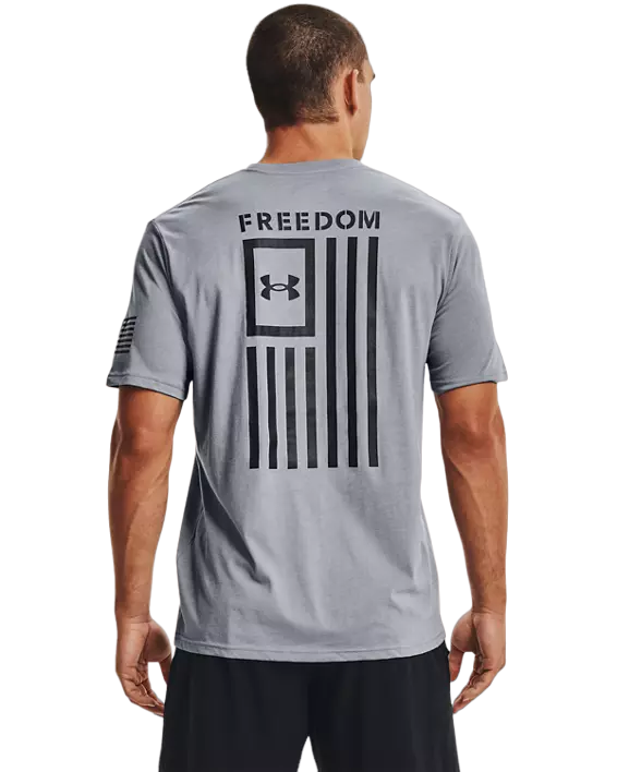 Under Armour 1370810 UA Men's NEW Freedom Flag Cotton Loose Fit Graphic  T-Shirt