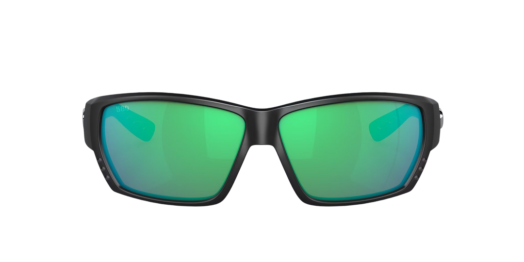 Costa Del Mar Tuna Alley TA 11 OGMGLP Matte Black Frame | Green Mirror 580G Lens