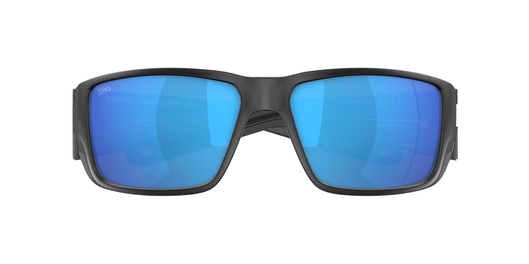 Costa Del Mar Blackfin Pro 06S9078 11 Matte Black Frame l Blue Mirror 580G Lens