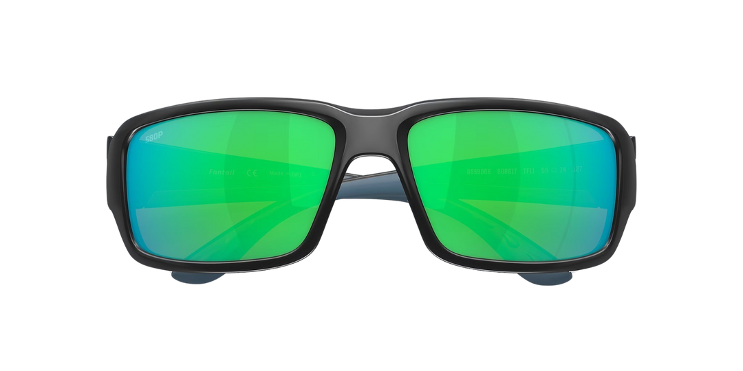 Costa Del Mar Fantail TF 11 OGMP Matte Black Frame | Green Mirror 580P Lens