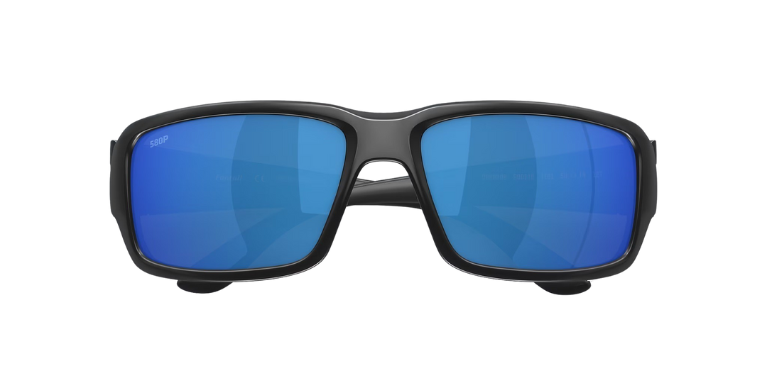 Costa Del Mar Fantail TF 01 OBMP Blackout Frame | Blue Mirror 580P Lens