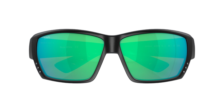 Costa Del Mar Tuna Alley TA 11 OGMGLP Matte Black Frame | Green Mirror 580G Lens