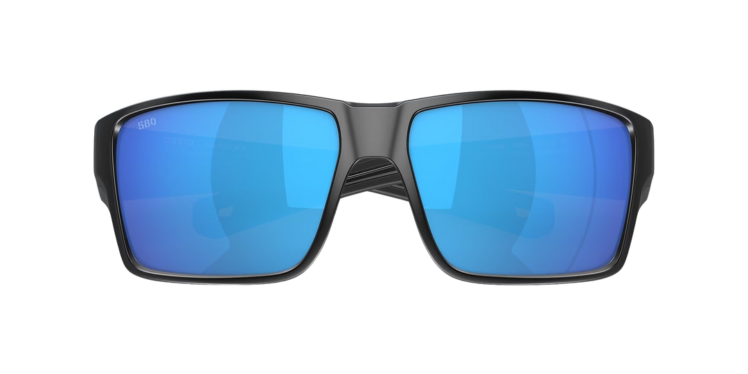 Costa Del Mar Reefton Pro 6S9080 908001 63-15 Matte Black Frame | Blue Mirror 580G Lens