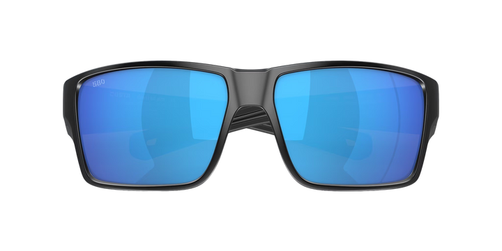 Costa Del Mar Reefton Pro 6S9080 908001 63-15 Matte Black Frame | Blue Mirror 580G Lens