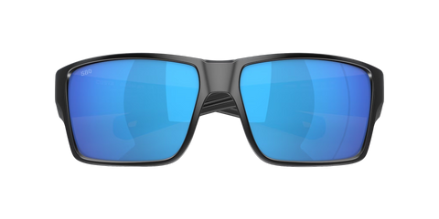 Costa Del Mar Reefton Pro 6S9080 908001 63-15 Matte Black Frame | Blue Mirror 580G Lens