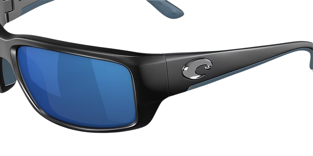 Costa Del Mar Fantail TF 11 OBMP Matte Black Frame | Blue Mirror 580P Lens