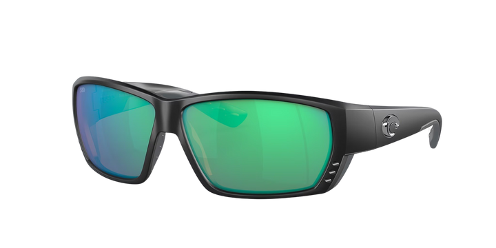 Costa Del Mar Tuna Alley TA 11 OGMGLP Matte Black Frame | Green Mirror 580G Lens