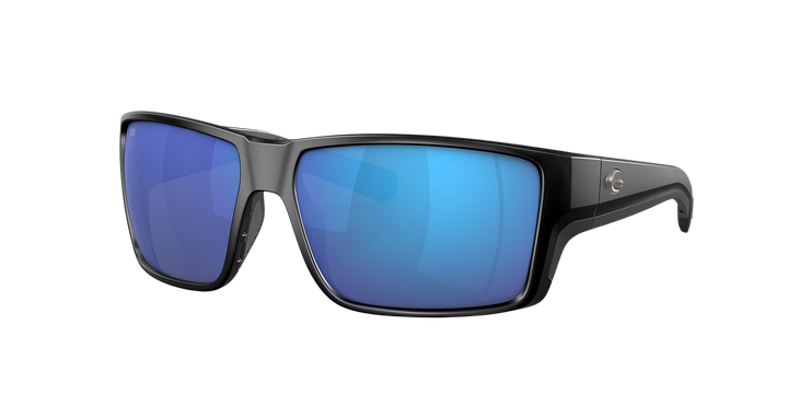 Costa Del Mar Reefton Pro 6S9080 908001 63-15 Matte Black Frame | Blue Mirror 580G Lens