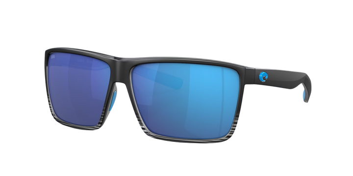 Costa Del Mar Rincon RIN 179 OBMGLP Matte Smoke Crystal Fade Frame | Blue Mirror 580G Lens