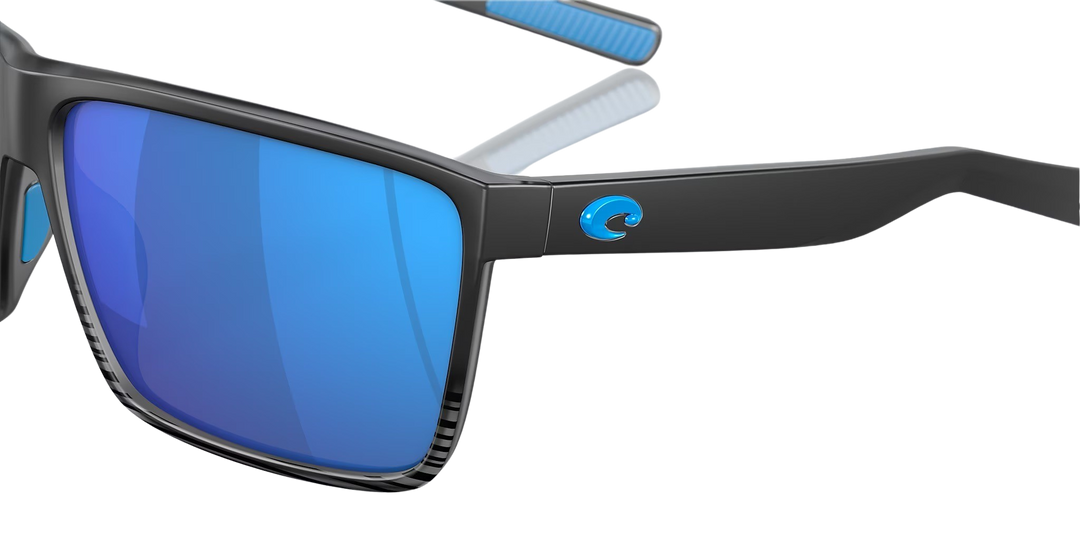 Costa Del Mar Rincon RIN 179 OBMGLP Matte Smoke Crystal Fade Frame | Blue Mirror 580G Lens