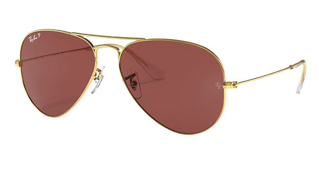 Ray-Ban Aviator Large Metal Legend Gold l Purple Lens