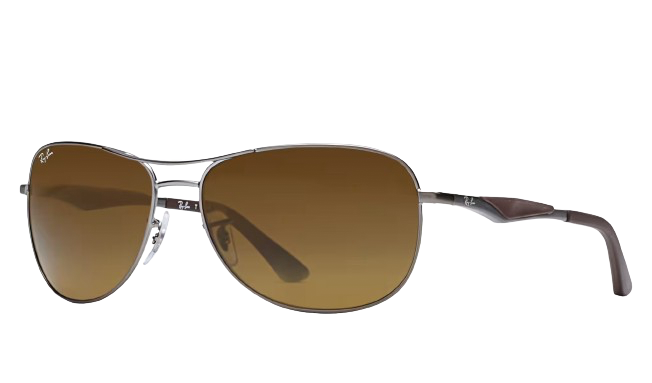 Ray ban polarized gunmetal aviator sunglasses online