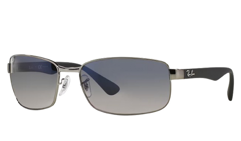 Ray-Ban RB3478 Polished Gunmetal Frame l Blue Grey Polarized Lens