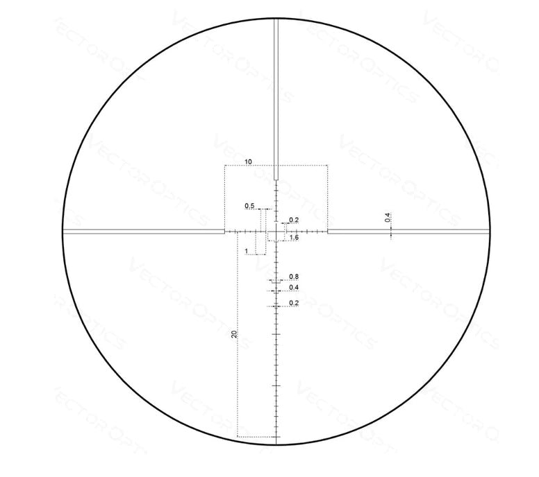 German Precision Optics CENTURI 4-16x44i Super Compact Scope