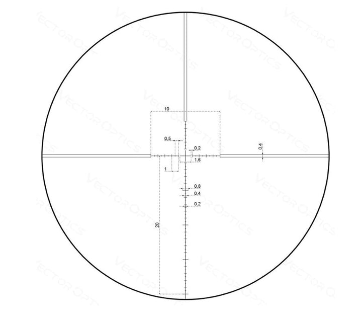 German Precision Optics CENTURI 4-16x44i Super Compact Scope