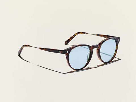 MOSCOT GOLDA SUN 4921 SPOT TORTOISE GOLD BLUE