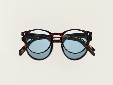 MOSCOT GOLDA SUN 4921 SPOT TORTOISE GOLD BLUE