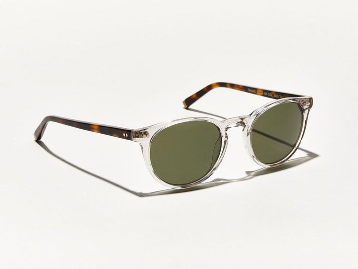 MOSCOT FRANKIE SUN 5122 MIST TORTOISE GREEN LENS