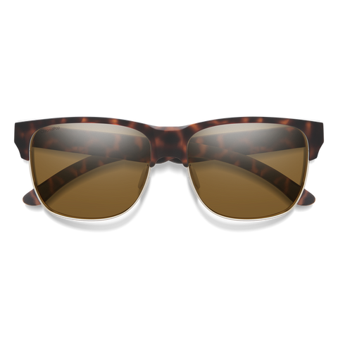 Smith Lowdown Split Matte Tortoise Frame l ChromaPop Polarized Brown Lens