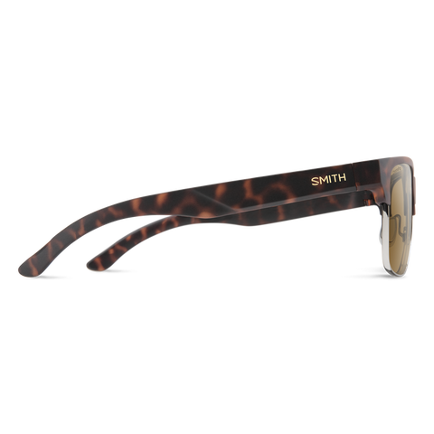 Smith Lowdown Split Matte Tortoise Frame l ChromaPop Polarized Brown Lens