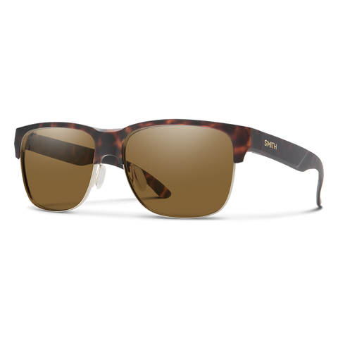 Smith Lowdown Split Matte Tortoise Frame l ChromaPop Polarized Brown Lens