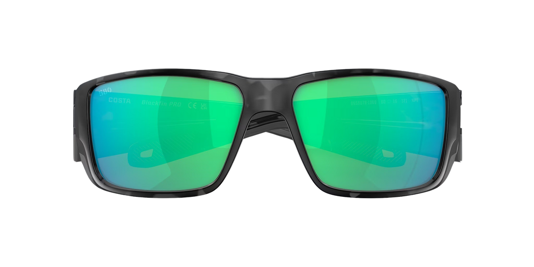 Costa Del Mar Blackfin PRO 6S9078 907813 60-16 Tiger Shark Frame | Green Mirror 580G Lens