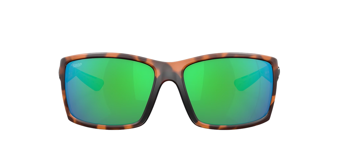 Costa Del Mar Reefton RFT 66 OGMP Matte Retro Tortoise Frame | Green Mirror 580P Lens