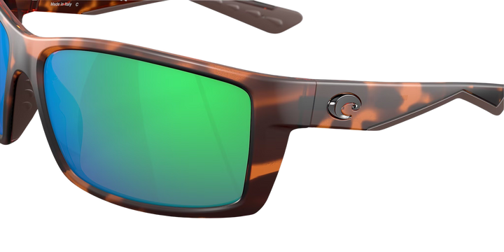 Costa Del Mar Reefton RFT 66 OGMP Matte Retro Tortoise Frame | Green Mirror 580P Lens