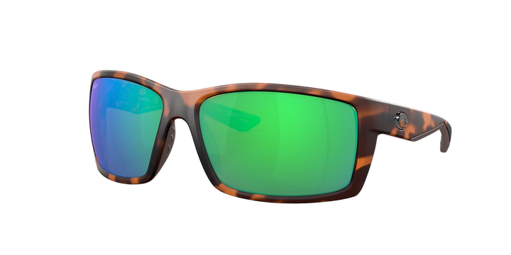 Costa Del Mar Reefton RFT 66 OGMP Matte Retro Tortoise Frame | Green Mirror 580P Lens