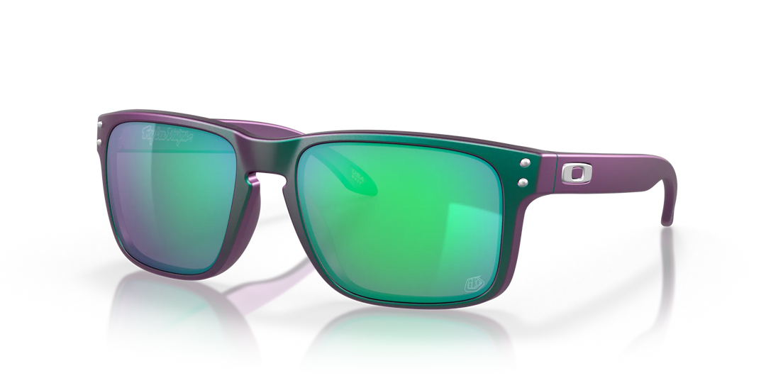 Oakley Holbrook Troy Lee Designs OO9102-T455 Matte Purple Green Shift Frame l Prizm Jade Lens